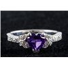 Image 1 : 0.9ct Amethyst & CZ Ring RV $200