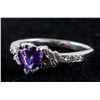 Image 2 : 0.9ct Amethyst & CZ Ring RV $200