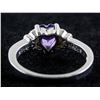 Image 4 : 0.9ct Amethyst & CZ Ring RV $200
