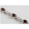 Image 4 : Garnet & CZ Bracelet RV $400