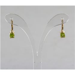 14k Gold Peridot Earrings RV $350