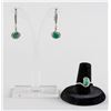 Image 1 : Emerald Earrings & Ring Set RV $300