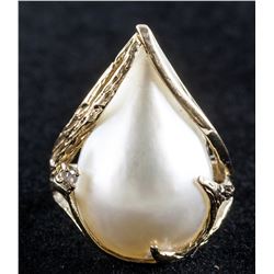 Pearl & Diamond Ring