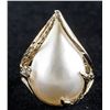 Image 1 : Pearl & Diamond Ring