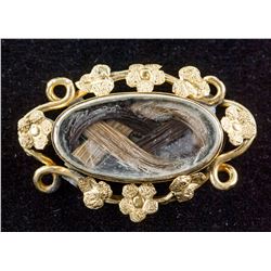 Antique Mourning Brooch