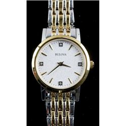 Bulova Diamond 2- Tone Watch RV $295