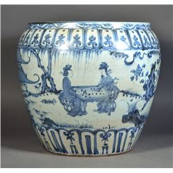 Fine 19th C. Chinese Blue and White Porcelain Jar