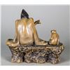 Image 3 : Chinese Porcelain Carved Ji Gong Figure