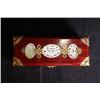 Image 4 : An Early 20th Century Wood Jewelry Box Inlaid with Jade Pieces.