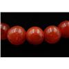 Image 2 : A 32-Bead Old Nanjiang Red Agate.