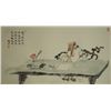 Image 1 : A Chinese Ink Painting "Wash Ink Stone and Drink Ink" by Su,Jiangang.