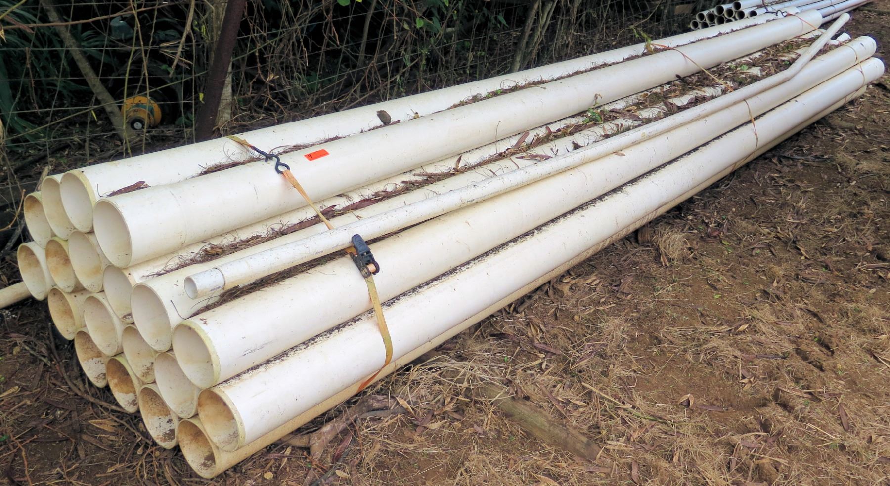 Bundle of PVC Pipes, Approx. 20' Length, Approx. Qty 19