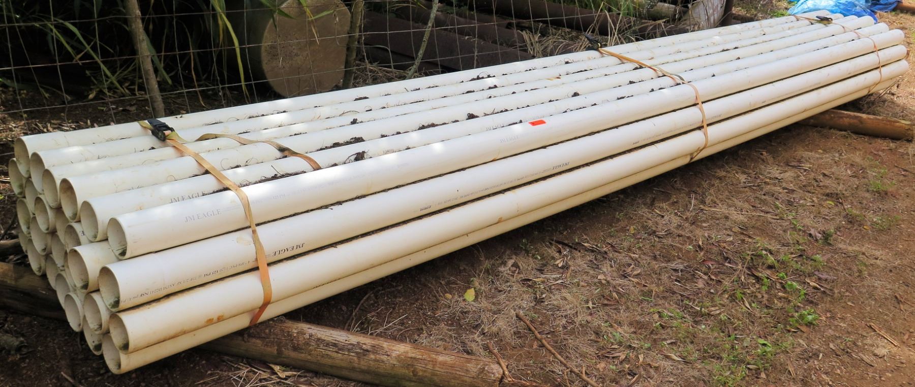Bundle of PVC Pipes, Approx. 20' Length, Approx. Qty 27