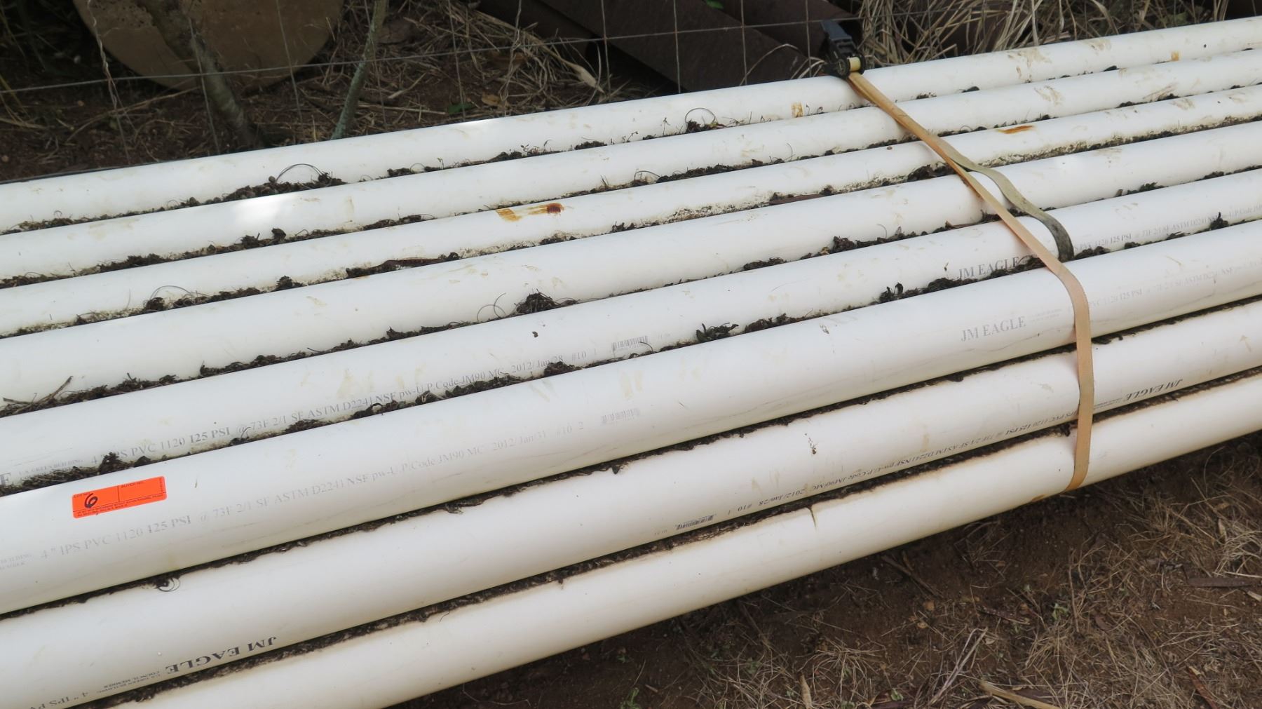 Bundle of PVC Pipes, Approx. 20' Length, Approx. Qty 27