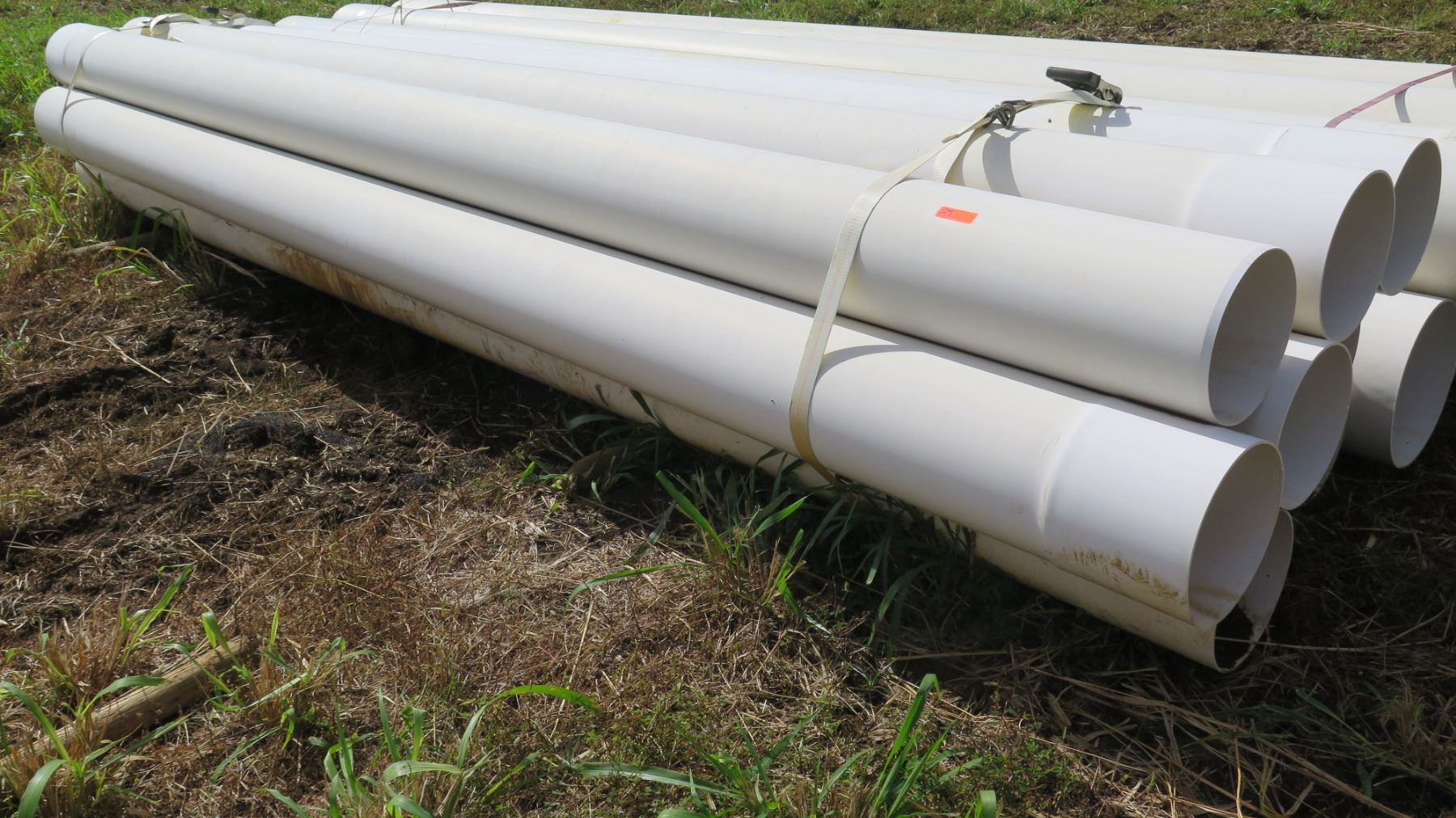 Qty 9 Bundle of 315mm (Metric) White PVC Pipes, 19'9