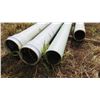 Image 2 : Qty 4 Gray 250mm (Metric) PVC Pipes 20'8" Length (one shorter than the others)