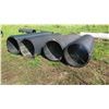 Image 1 : Qty 4 Black Culvert Pipes - Varying Lengths