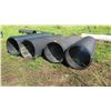 Image 2 : Qty 4 Black Culvert Pipes - Varying Lengths