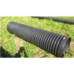 Qty 1 Black Culvert Pipe 10'7" Length, 24" Dia.