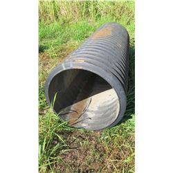 Qty 1 Black Culvert Pipe 8'7" Length, 30" Dia.