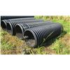 Image 1 : Qty 4 Black Culvert Pipes 10' Length, 30" Dia. (one is shorter) - 1 has hole, see pictures