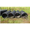 Image 2 : Qty 4 Black Culvert Pipes 10' Length, 30" Dia. (one is shorter) - 1 has hole, see pictures