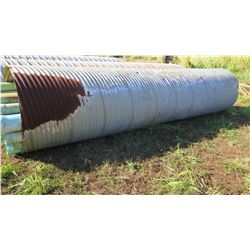 Qty 1 Culvert Metal Pipe 19'7" Length, 54" Dia.