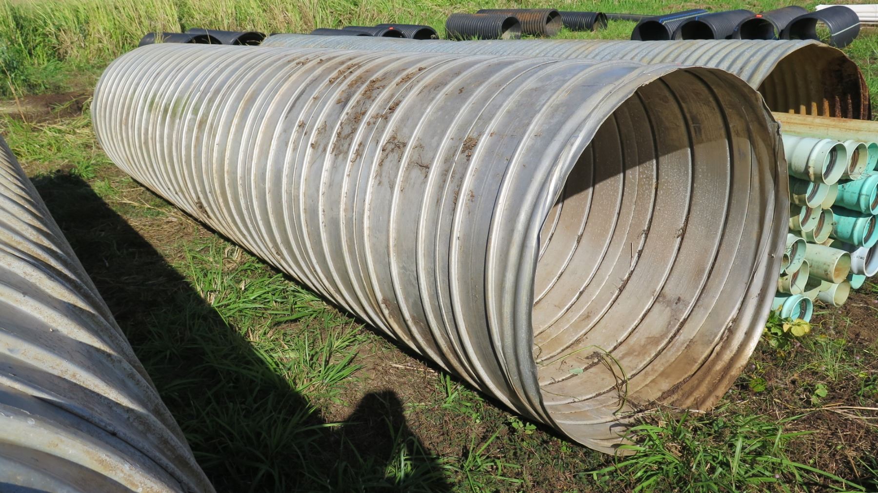 Qty 1 Culvert Metal Pipe 19'11" Length, 54" Dia.
