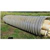 Image 1 : Qty 1 Culvert Metal Pipe 19'7" Length, 54" Dia. (has hole on one side, see pictures)