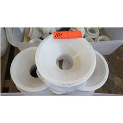 Qty 3 PVC Reducers - 6" to 3"