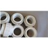 Image 2 : Contents of Tub: White PVC Couplers, Approx. Qty 20