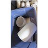 Image 1 : Contents of Tub: 6" White PVC Elbows