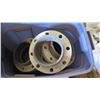 Image 1 : Contents of Tub: 8" Metal Flanges/Connectors