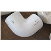 Image 2 : Contents of Tub: White PVC Elbows