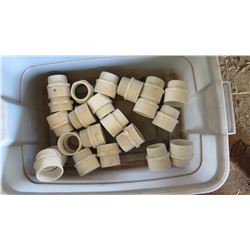 Contents of Tub: PVC Coupler Fittings, Approx. Qty 22