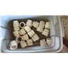 Image 1 : Contents of Tub: PVC Coupler Fittings, Approx. Qty 22