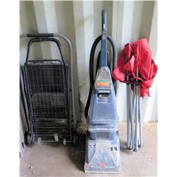 Folding Cart, Chair, Vacuum Cleaner