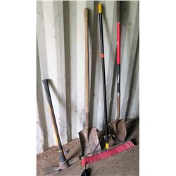 2 Shovels, 1 Pick, 1 Broom