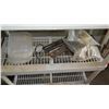 Image 2 : Plastic Shelf and Contents (cooler, PVC fittings, hardware, etc.)