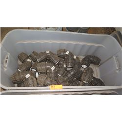 Contents of Tub: Misc. Black PVC Fittings