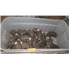 Image 1 : Contents of Tub: Misc. Black PVC Fittings