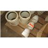 Image 5 : Contents of Pallet: Large White PVC Fittings, Approx. Qty 10