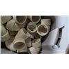 Image 2 : Contents of Tub: White PVC Elbows
