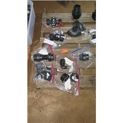 Qty 16 Black PVC Fittings