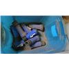 Image 5 : Qty 4 Plastic Tubs w/ PVC Fittings