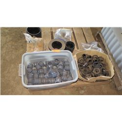 Contents of Pallet: PVC Fittings, Couplers, Black Plastic Fittings, etc.