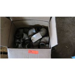 Box of Metal Elbow Fittings