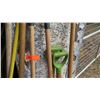 Image 4 : Large Lot of Rakes, Pitchforks, Shovels, Spade, Brooms, etc.