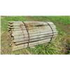 Image 1 : Qty 100 "Small" Pointed Wooden Fence Posts (83" L, 3" to 4" Dia.)