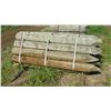 Image 1 : Qty 175 "Medium" Pointed Wooden Fence Posts (8' L, 6" to 7" Dia.)